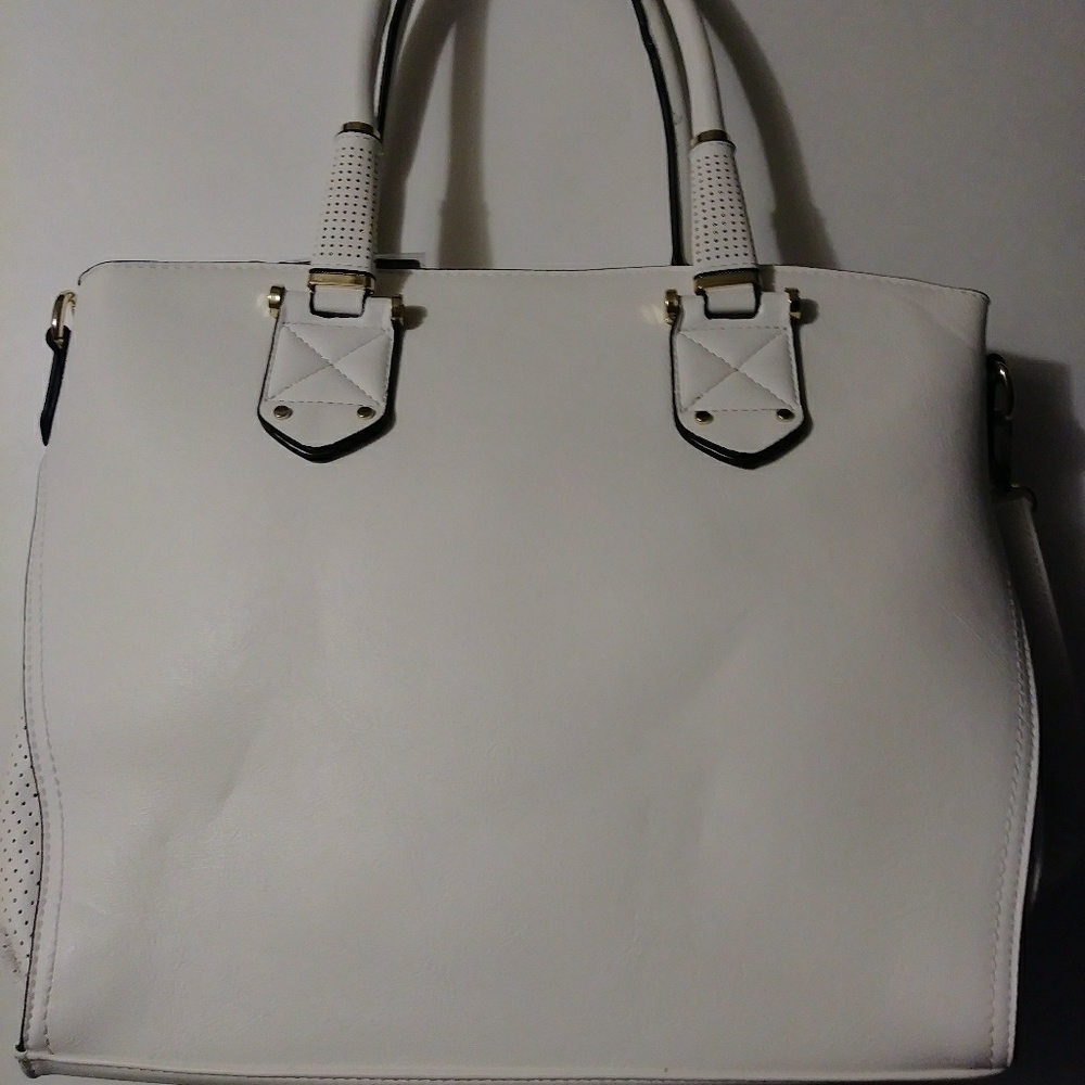 White Shoulder Handbag Purse